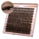 Winifred brown lash clusters 8mm for a natural daytime look and lightweight wear.