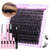 Winifred 240pcs-50D lash clusters for dramatic at-home volume.