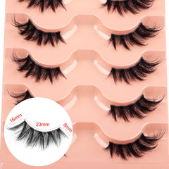 Winifred strip and crisscross cat eye lashes boost volume