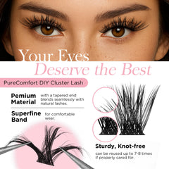 WINKGIGGLE 168pcs mixed lengths enables customizable volume across 9-16mm for any eye shape.