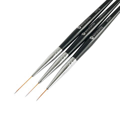 Winstonia striping brush short tip for precise horizontal nail art lines