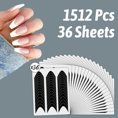 Winthrop 1512 self-adhesive stickers for quick French tips.