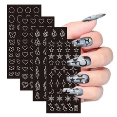Winthrop butterflies nail stickers for playful, stylish manicures and designs
