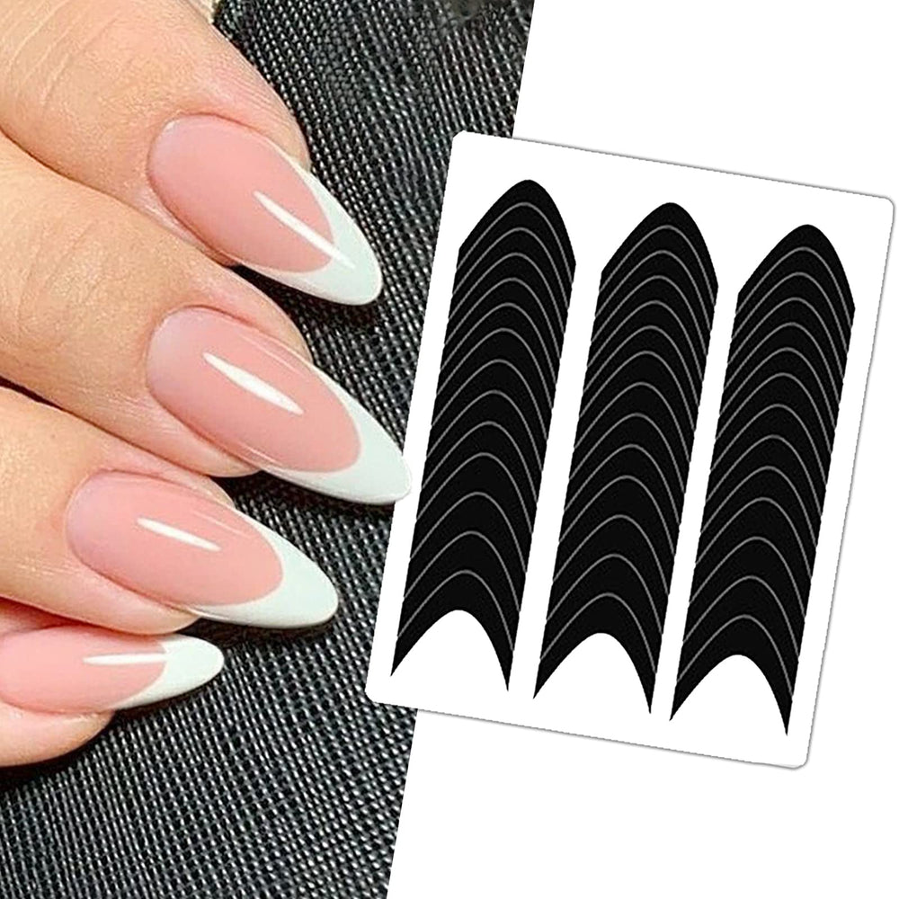 Winthrop French tip guides pack for precise DIY nail art.