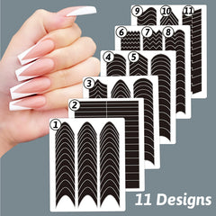Winthrop French tip guides moon-shaped for precise sculpting and neat edges.