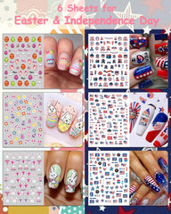 Motivos de Noche de Brujas de Winthrop en pegatinas de uñas, fáciles de colocar.
