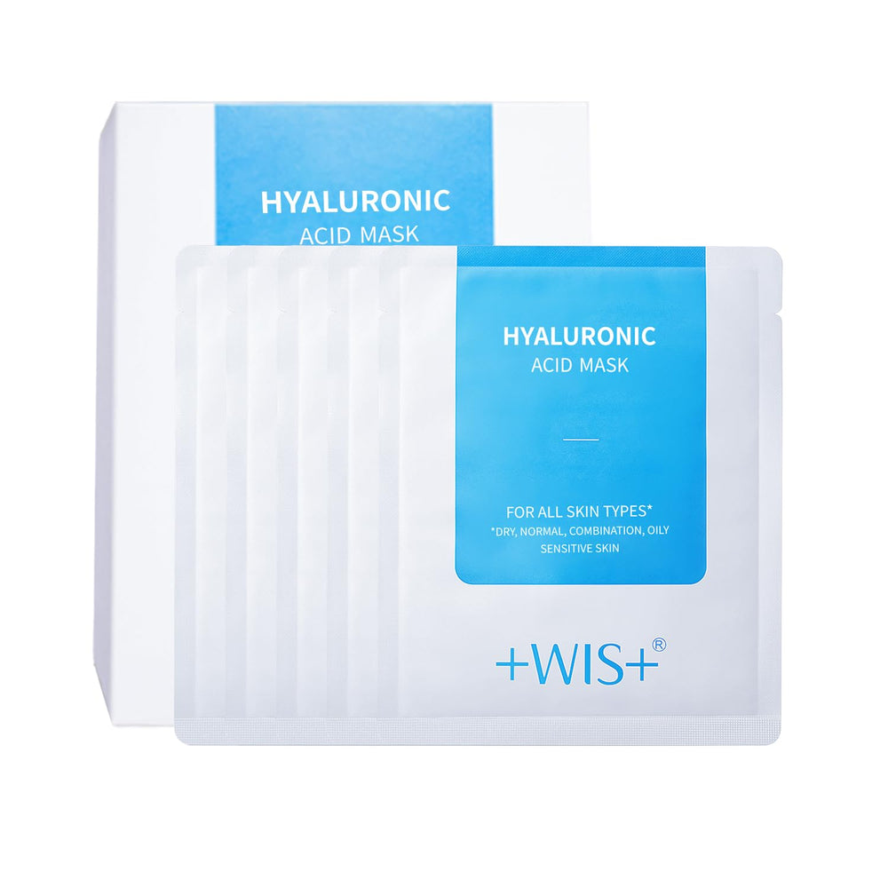 +WIS+ Hyaluronic Acid Face Mask sheet closeup—intense hydration for the skin