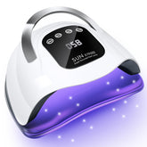 Wisdompark 320W nail lamp front view showing powerful curing for gel polish.