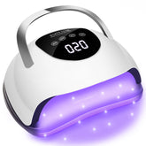 Wisdompark LED Nail Lamp 220W top view with 57 beads for fast curing.