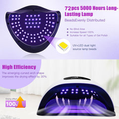Wisdompark UV-LED nail lamp top panel for even light distribution.