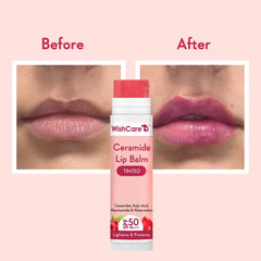 Tono translúcido en labios para un look natural con WishCare.