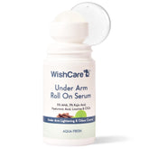 WishCare desodorante rodillo, botella elegante y aroma fresco para uso diario.