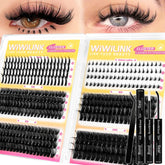 WiWiLINK Fluffy Lash Clusters Kit box view for DIY eyelash extensions.