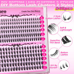 wiwoseo diy application easy lashes, beginner friendly for at-home lash extensions