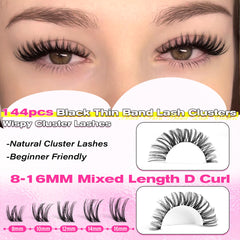 wiwoseo Flora Lash Clusters easy application for beginners at home
