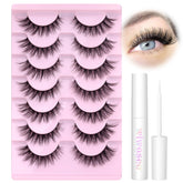 wiwoseo wispy lashes natural look kit for seamless daily blend