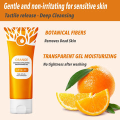WJSFDLY gel exfoliante naranja corporal, sensación de frescura y renovación