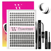 WLFRHD Manga Lash Clusters Kit packaging showcases the full kit for easy shopping.