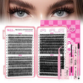 WLFRHD WLF Lash Clusters Kit with 640 pieces, organized for easy at-home styling.