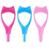 WLLHYF blue mascara shield guard protects lids during precise mascara application.