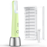 WLU Dermaplane Razor peach fuzz removal for a smoother skin base.