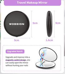 WOBSION mirror features daylight LEDs for natural-looking lighting.