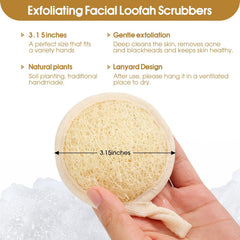 Wokelai loofah pad 3.15-inch diameter provides ample treatment area