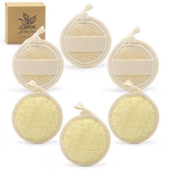 Wokelai loofah pad for body use promoting thorough exfoliation for smoother skin