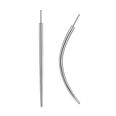 WOLAYI G23 titanium threadless piercing taper curved for precise nose and ear placement