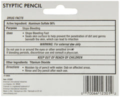 Woltra Styptic Pencil Small applied to razor nick to stop bleeding.