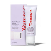 Womaness Lets Neck Serum roller-application shown for cooling and soothing neck care.