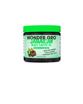 Wonder Gro Jamaican Black Castor Oil Hair Grease bottle for deep moisture and conditioning.