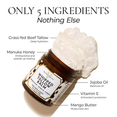 Wonderfat Manuka Honey jar closeup showing fragrance-free formula for sensitive skin