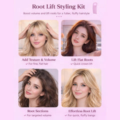 Wonglea hair volume clip lifting roots without creasing while styling.