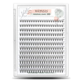 WONSIS Lash Clusters 240pcs with 20D C-Curl for natural daily wear.