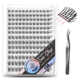 WONSIS self adhesive eyelashes with 156 clusters for versatile daily looks