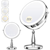WOOCICA vanity mirror with lights shown on a makeup desk in a bright setup for daily routines