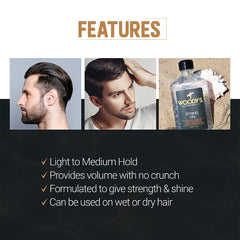 Woody's Styling Gel: hidratación que cuida el cabello y evita la sequedad.
