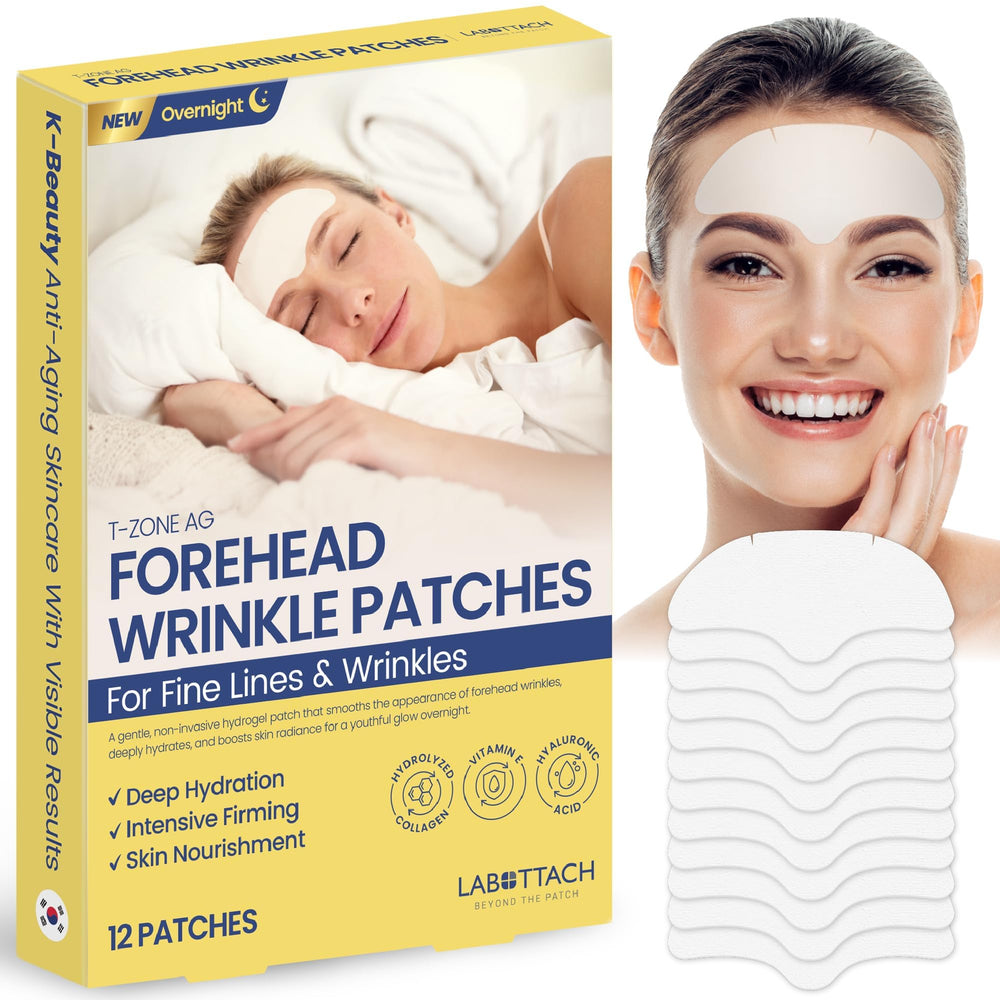 Parche hidrogel Wooshin Labottach para la frente, sensación refrescante nocturna.