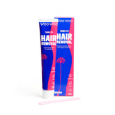 Woowoo Tame It intimate cream in shower for painless hair removal