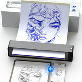 Wormhole Tattoo stencil printer front view, ideal for portable, on-the-go tattoo design