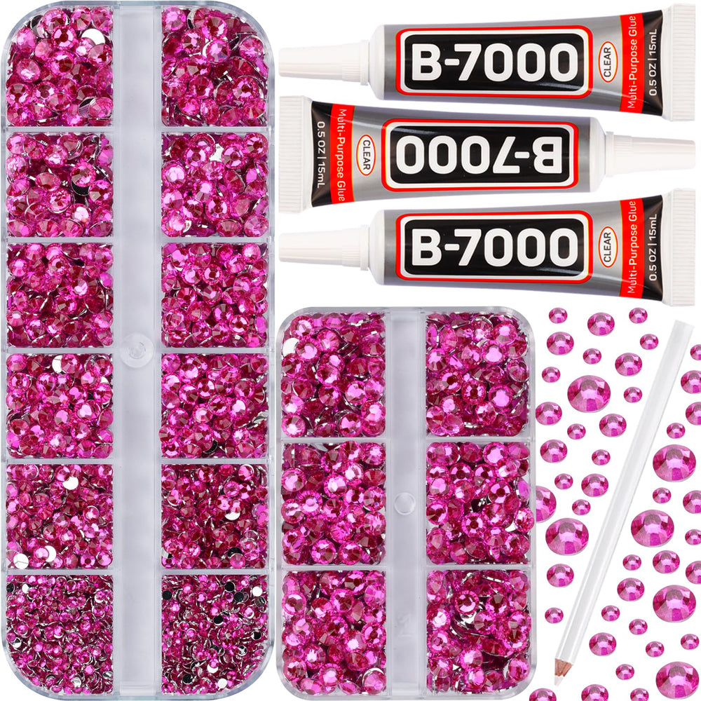 Worthofbest kit B7000 y piedras, enfoque en adhesión duradera para telas.