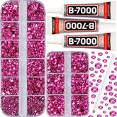 Worthofbest kit B7000 y piedras, enfoque en adhesión duradera para telas.