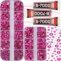 Worthofbest kit B7000 y piedras, enfoque en adhesión duradera para telas.