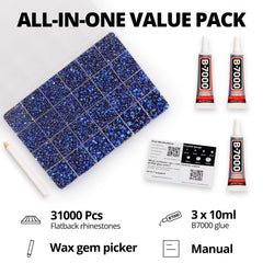 Worthofbest bedazzle flatback gems 2-6mm for precise nail art and crafts.