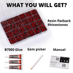 Worthofbest bedazzler kit with wax tip gem picker for precise placement.