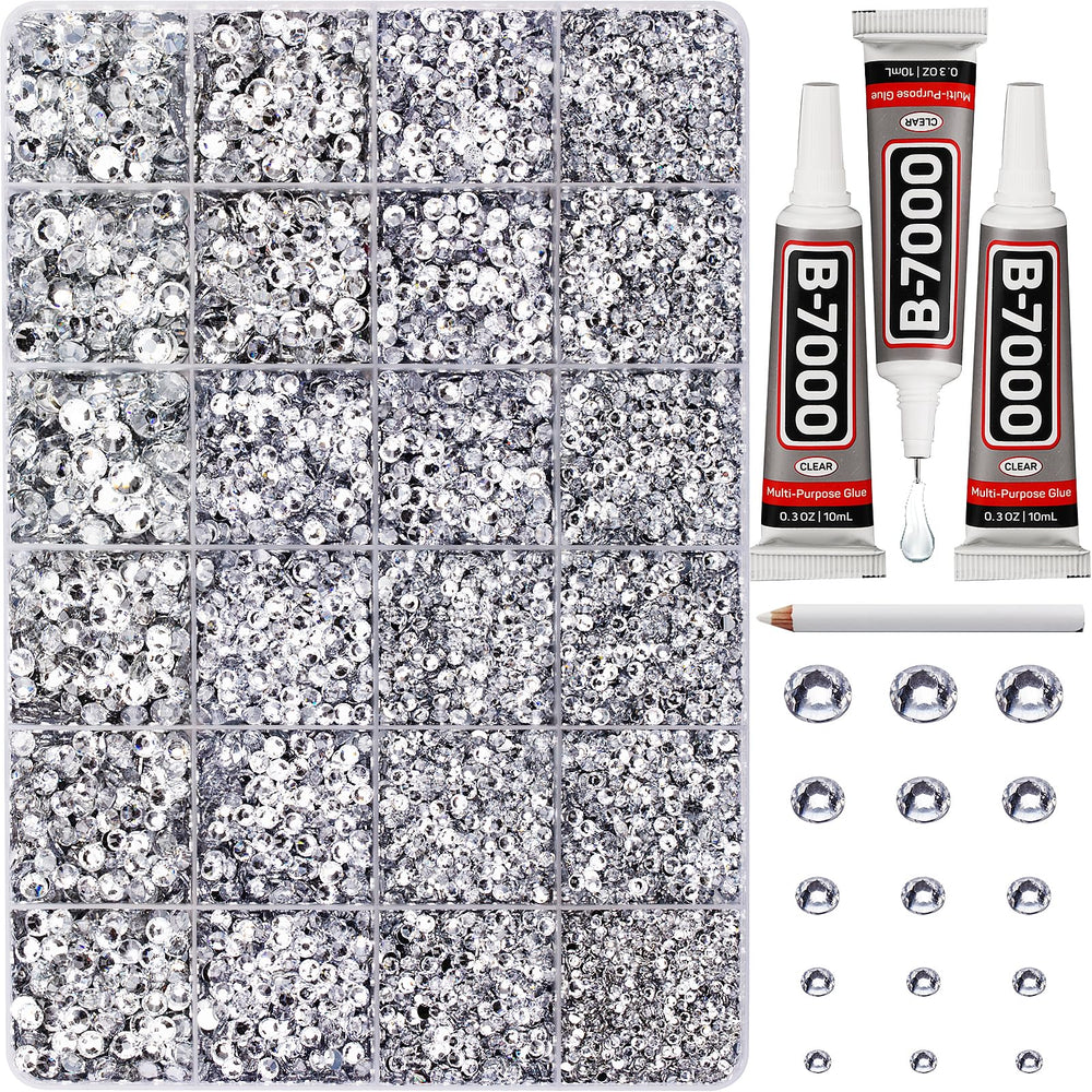Worthofbest bedazzling kit with 33000 rhinestones for sparkling DIY projects
