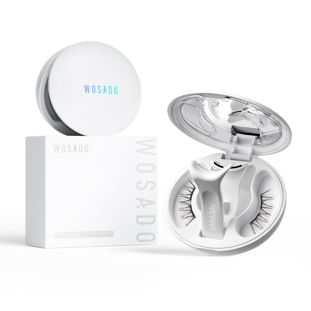 WOSADO Velvet Black magnetic lashes with applicator kit for easy glue-free application
