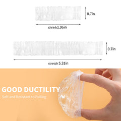 WOSHOP clear disposable ear cover provides transparent protection during hairstyling.