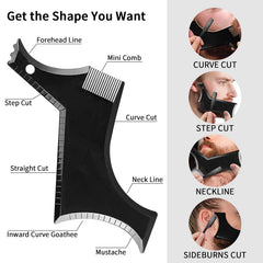 WOZUTUNT straight edge razor delivers sharp lines for a clean facial edge definition.